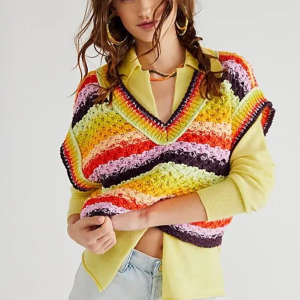NWOT Free People Summer Daze Vest